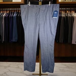 ⭐️Hart Schaffner Marx Men's 44 Regular 44R Gray 100% Wool Chicago Dress Pants